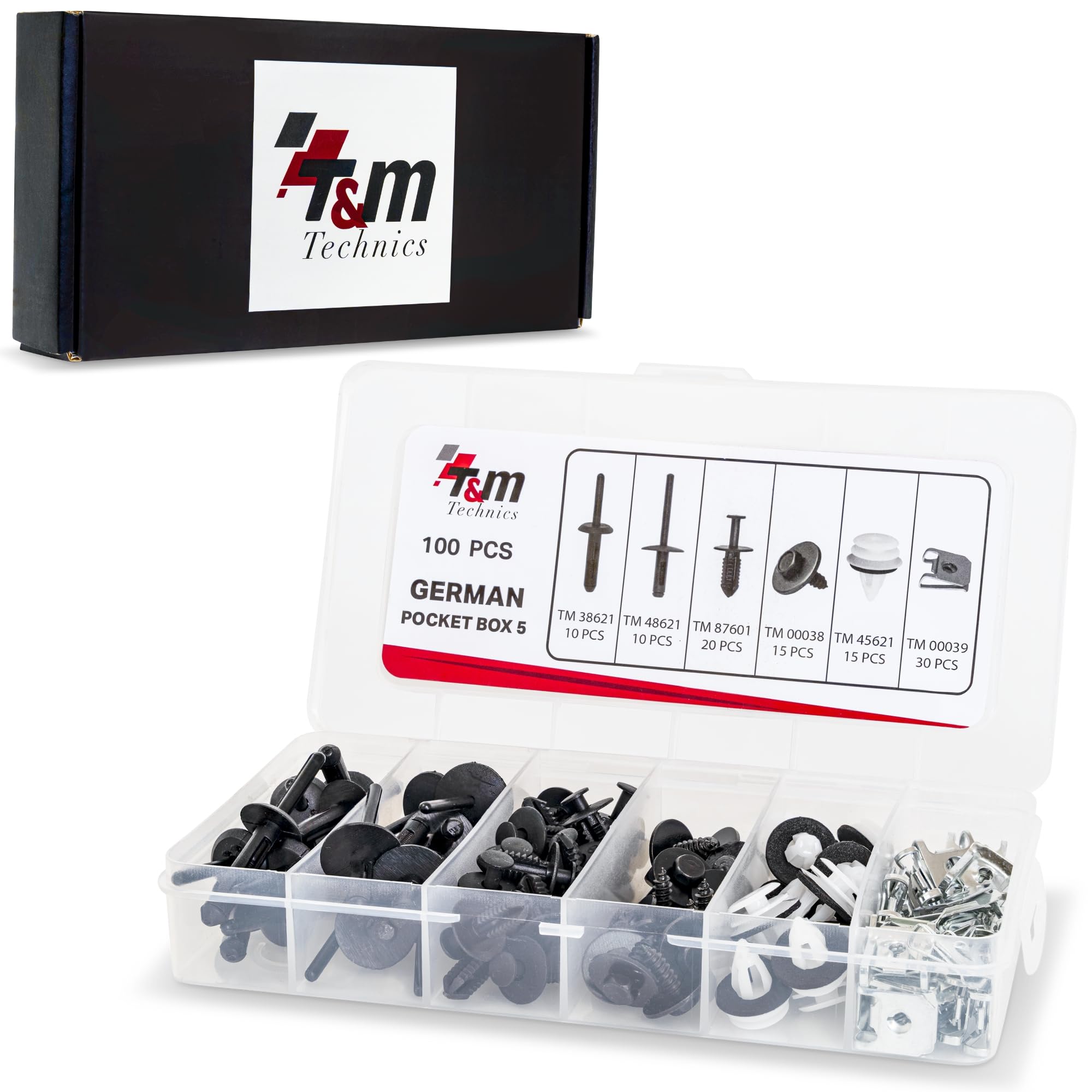German Pocket Box 5 T&M Technics, 100 clips de carrosserie – vue 4