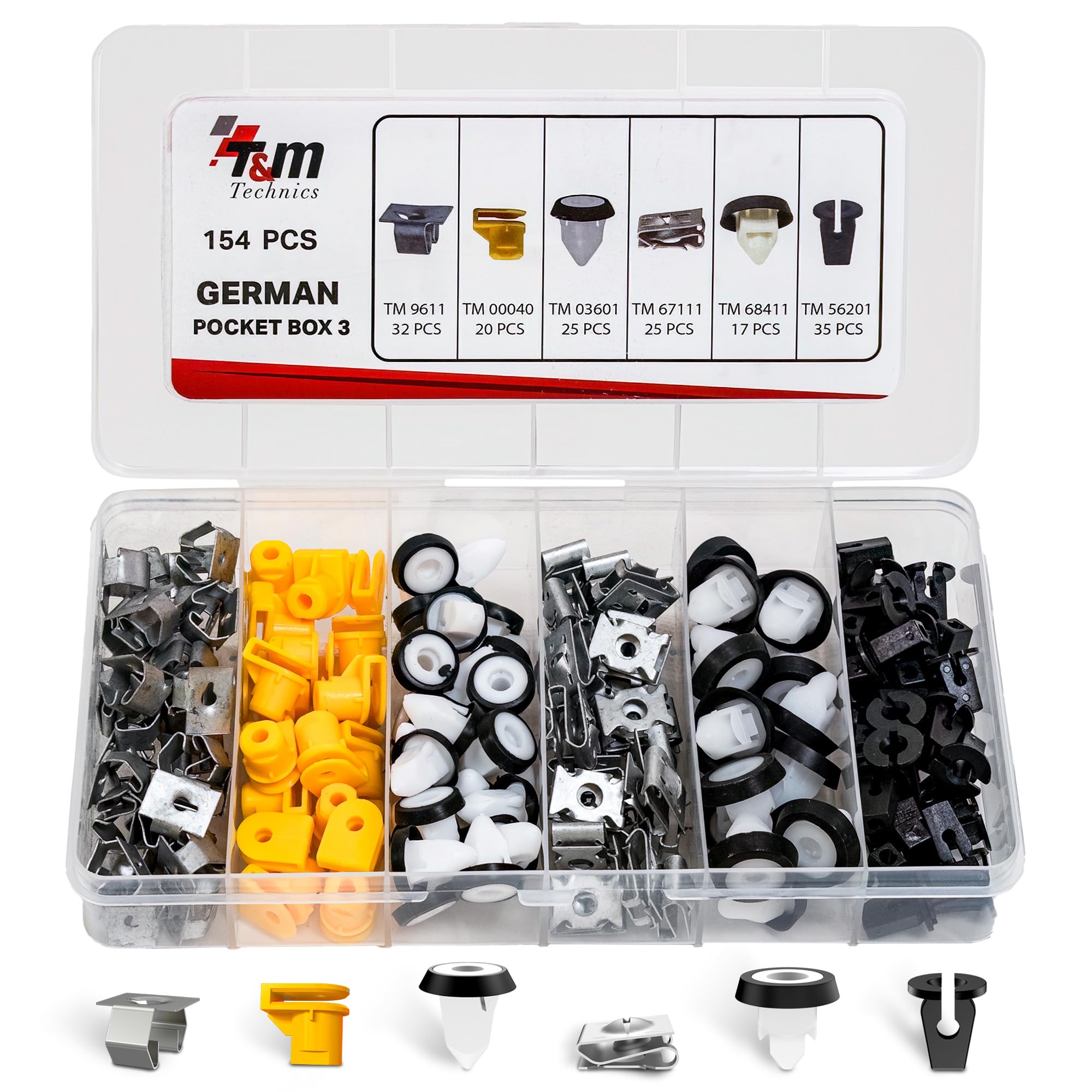German Pocket Box 3 T&M Technics, 154 clips de carrosserie