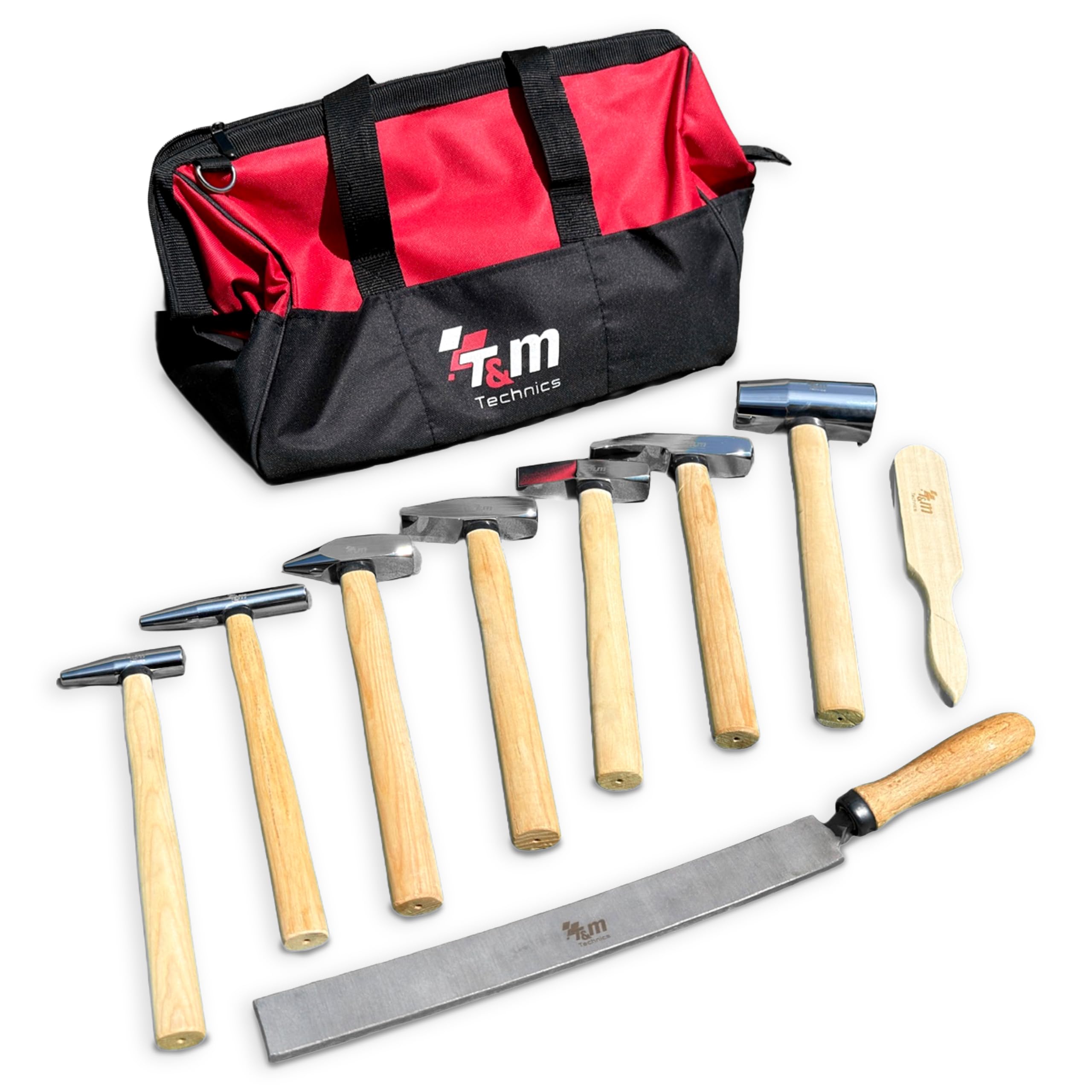 Set de 7 marteaux de débosselage aluminium T&M Technics