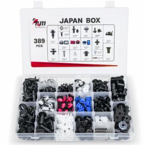 Coffret T&M Technics de 371 clips de carrosserie pour voitures japonaises
