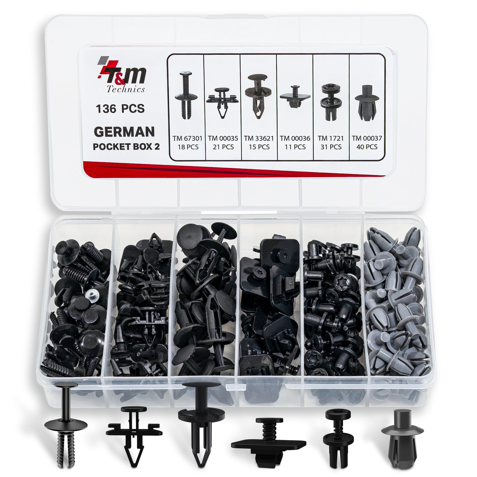 German Pocket Box 2 T&M Technics, 136 clips de carrosserie