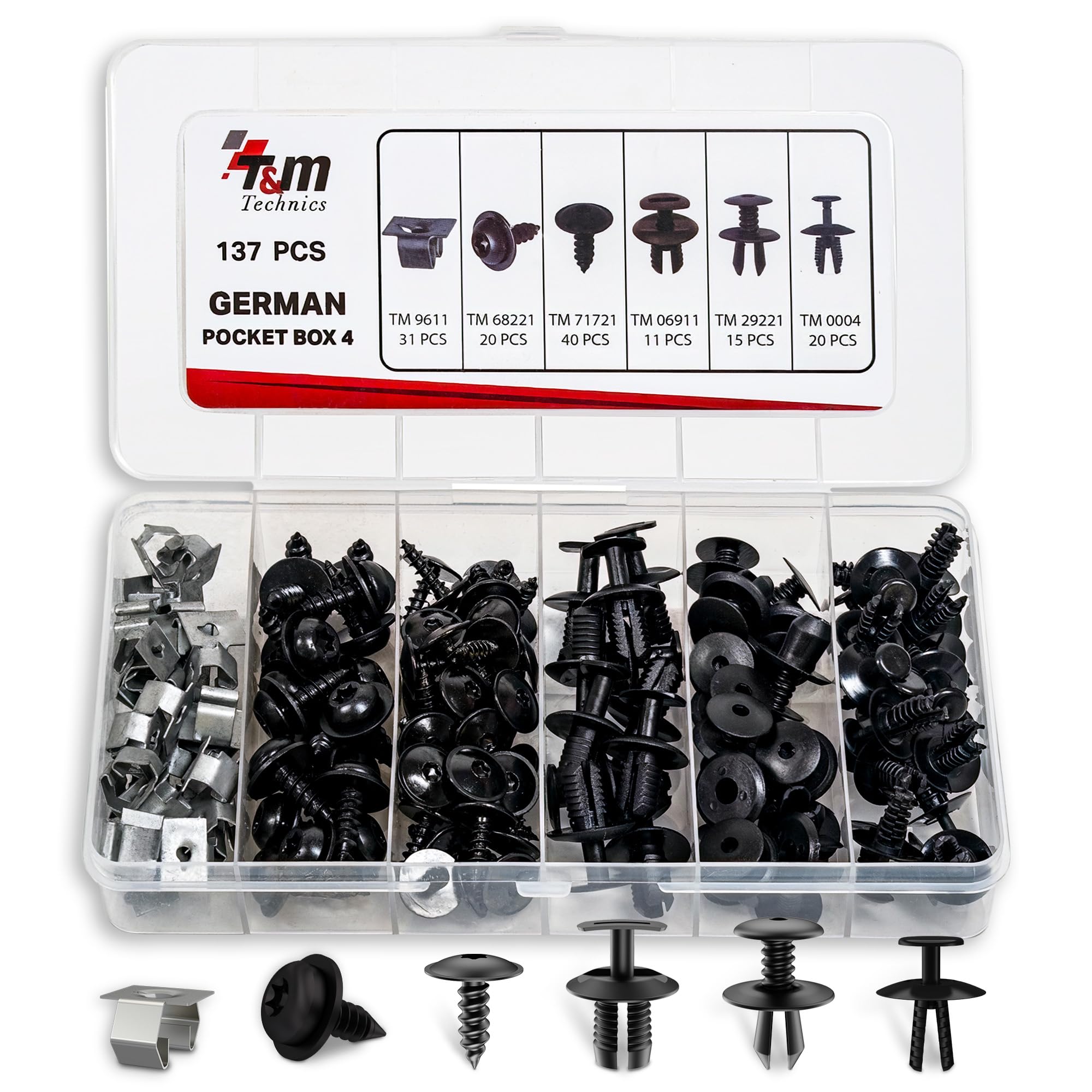 German Pocket Box 4 T&M Technics, 137 clips de carrosserie